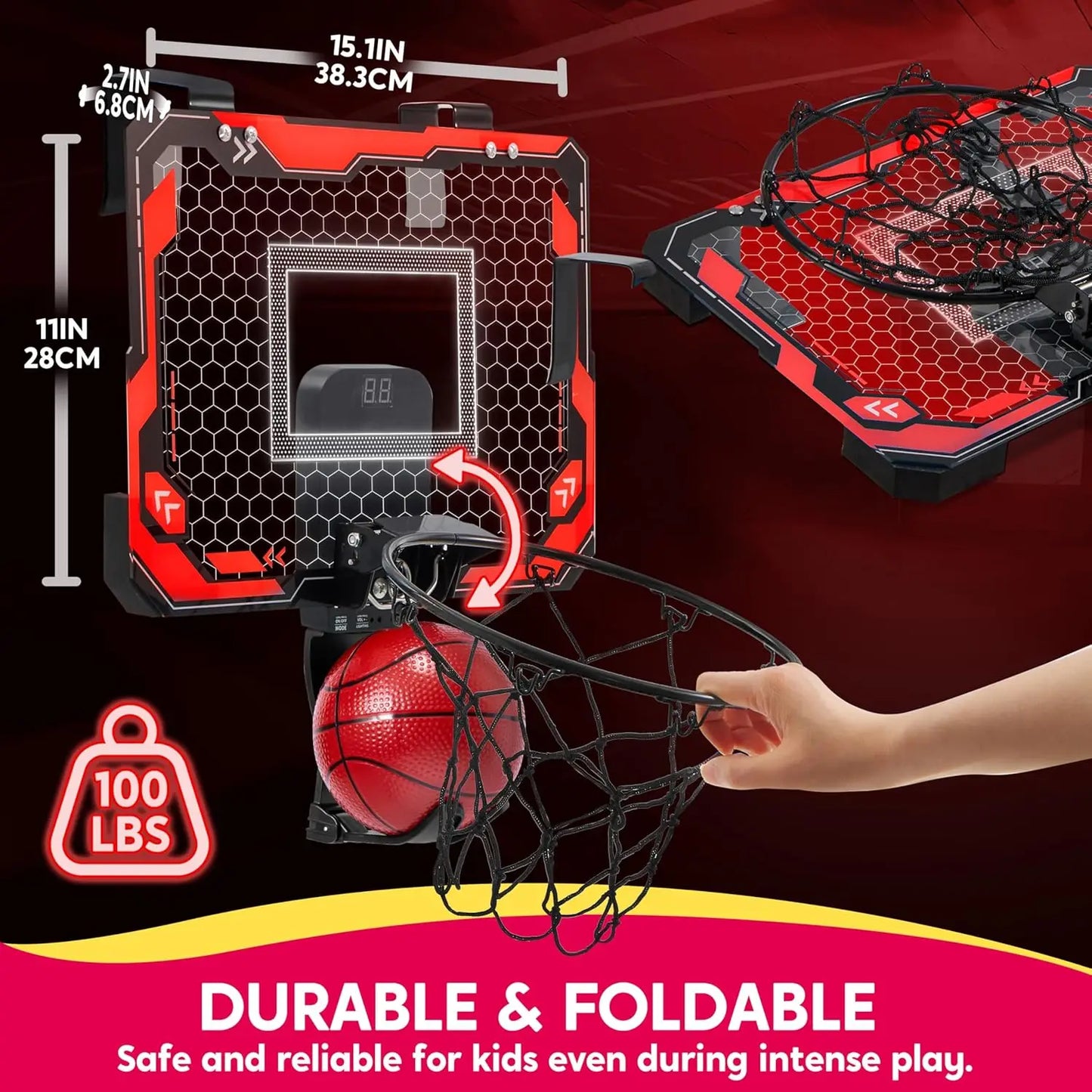 SlamPoint™  - PRO Mini Basketball Hoop
