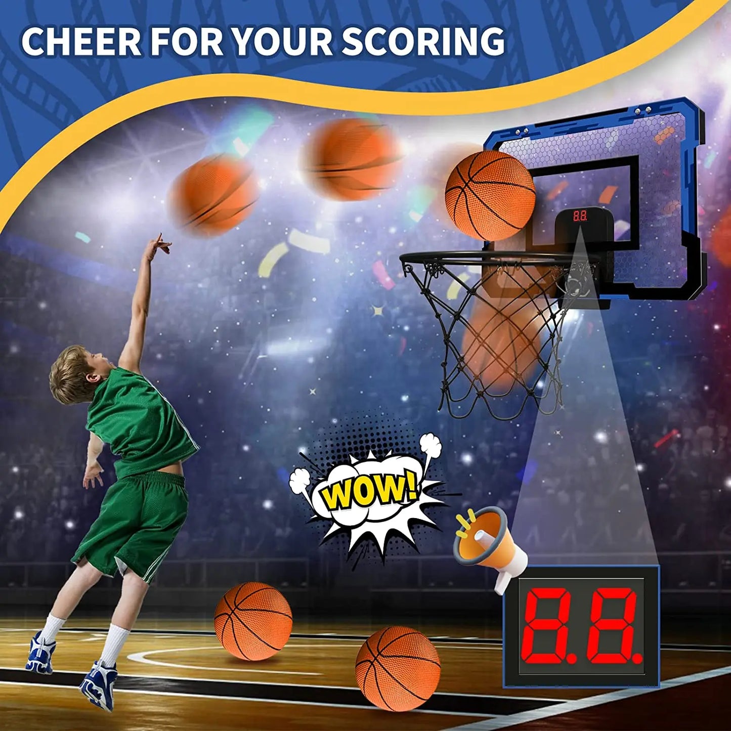 SlamPoint™  - PRO Mini Basketball Hoop